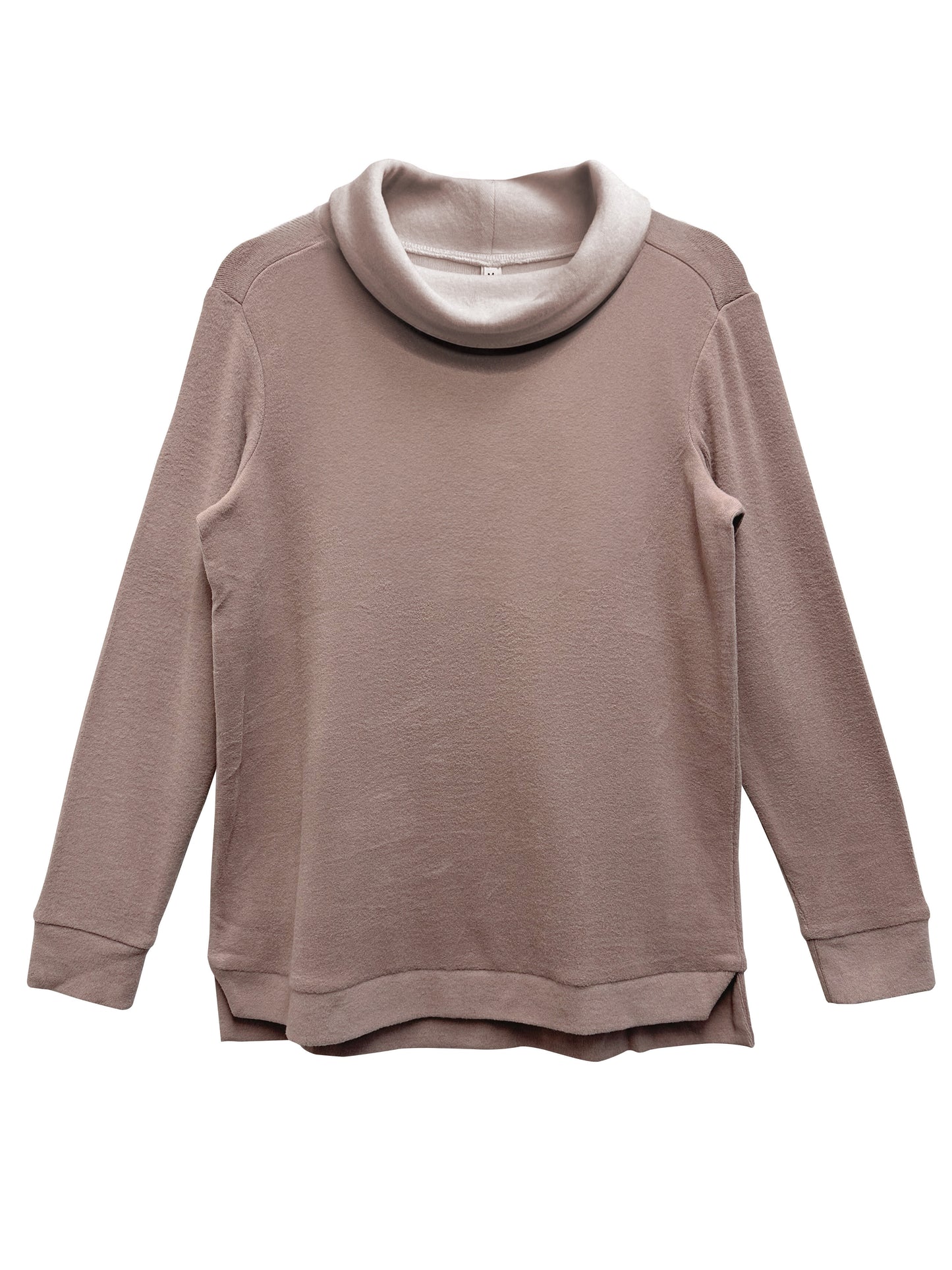 Plus Size Comfort Luxe Collection Cozy Knit Cowl Neck Top