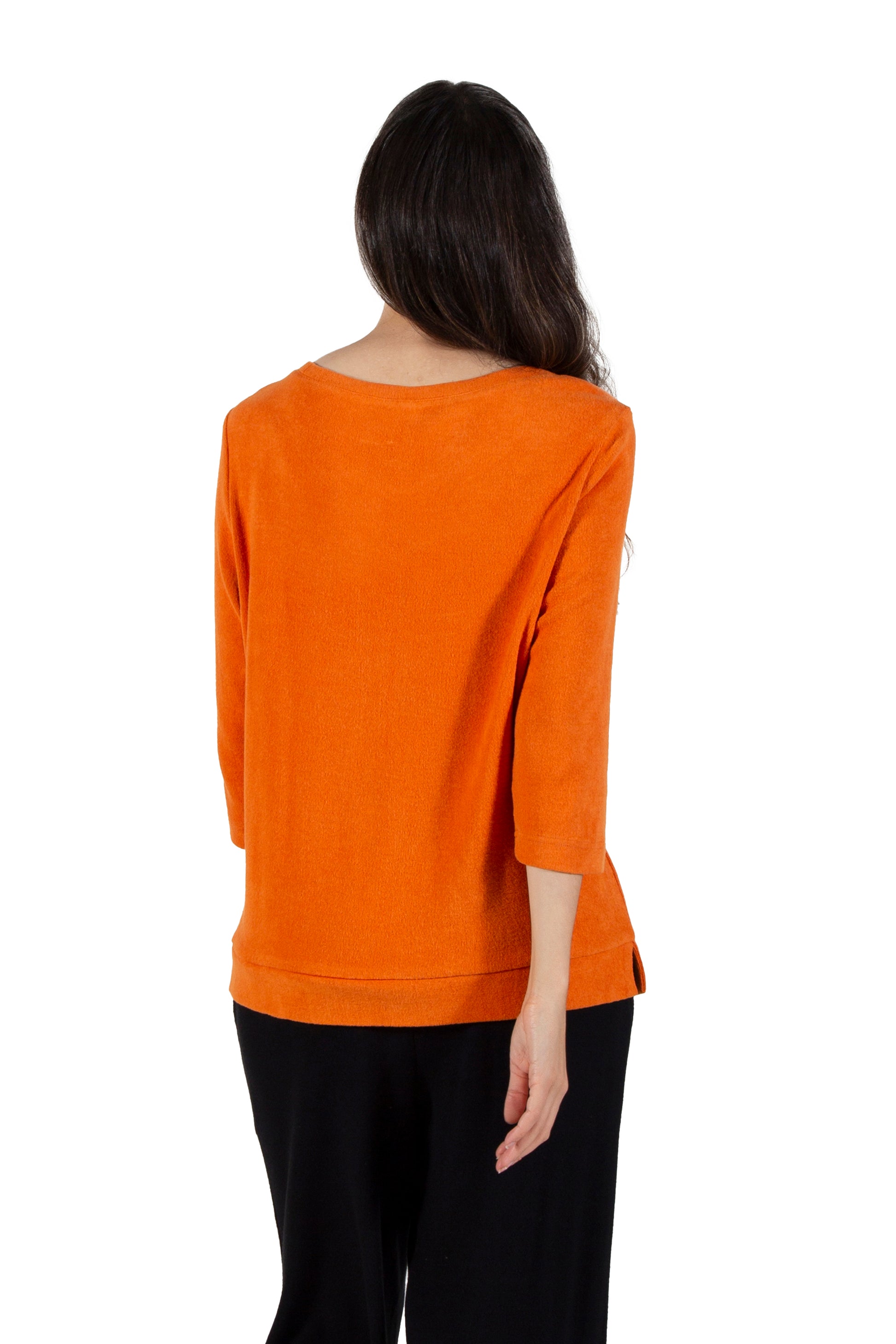 Comfort Luxe Collection Cozy Knit Crew Neck Tee - La Cera