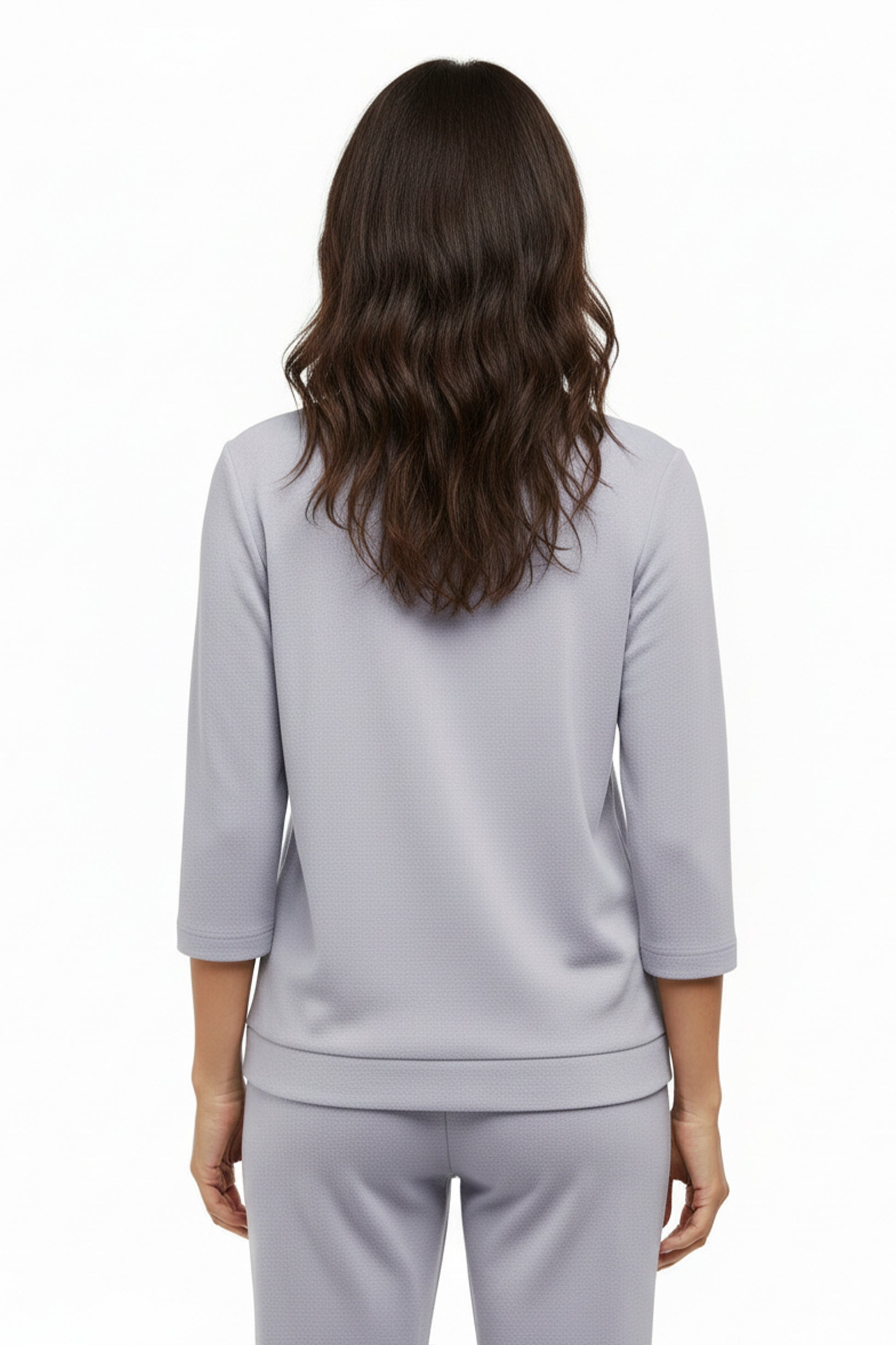 Comfort Luxe Collection Cozy Knit Crew Neck Tee - La Cera