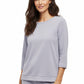 Comfort Luxe Collection Cozy Knit Crew Neck Tee - La Cera