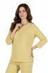 Comfort Luxe Collection Cozy Knit Crew Neck Tee - La Cera