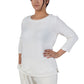 Comfort Luxe Collection Cozy Knit Crew Neck Tee - La Cera