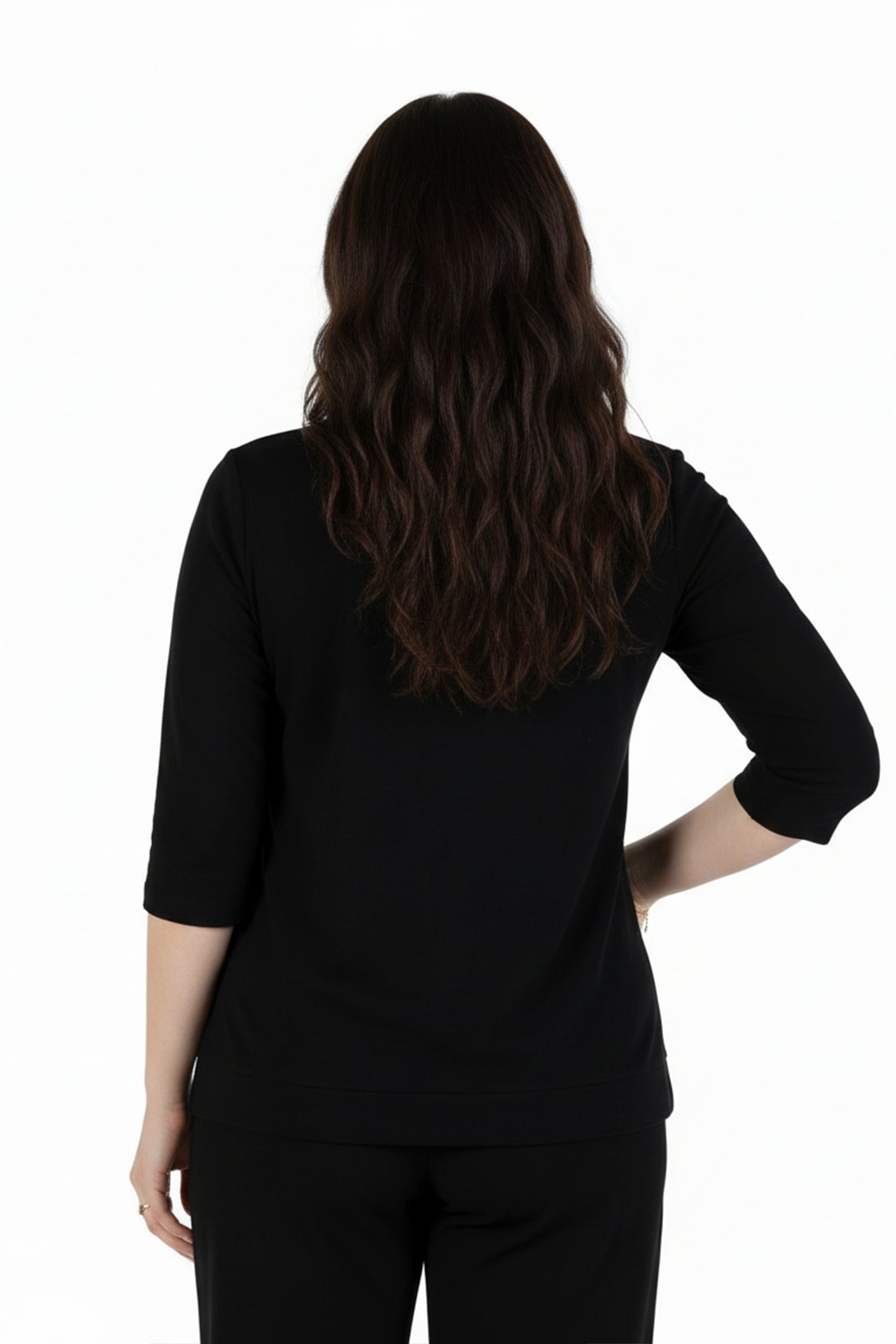 Comfort Luxe Collection Cozy Knit Crew Neck Tee - La Cera