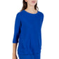 Comfort Luxe Collection Cozy Knit Crew Neck Tee - La Cera