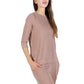Comfort Luxe Collection Cozy Knit Crew Neck Tee - La Cera