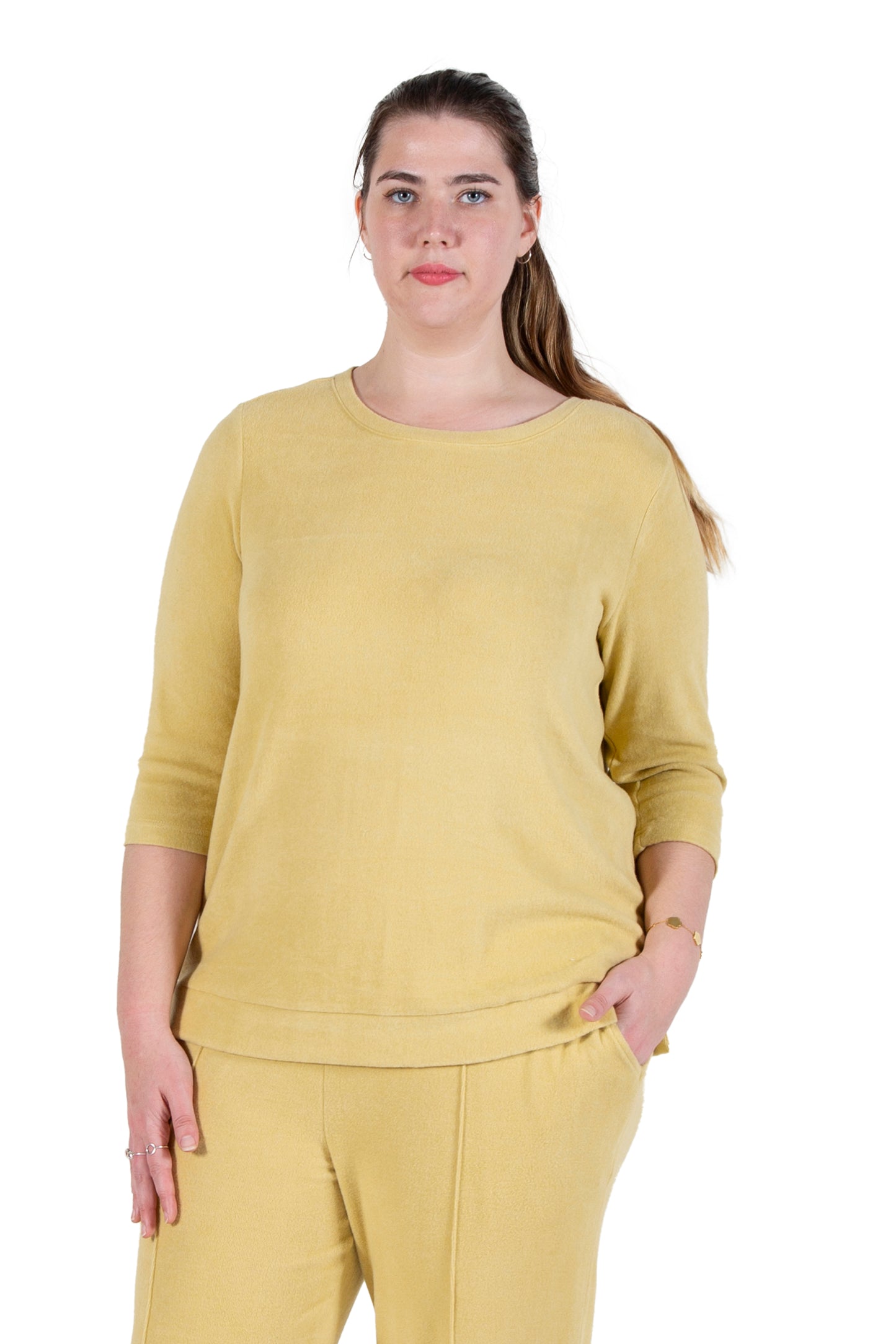 Plus Size Comfort Luxe Collection Crew Neck Tee