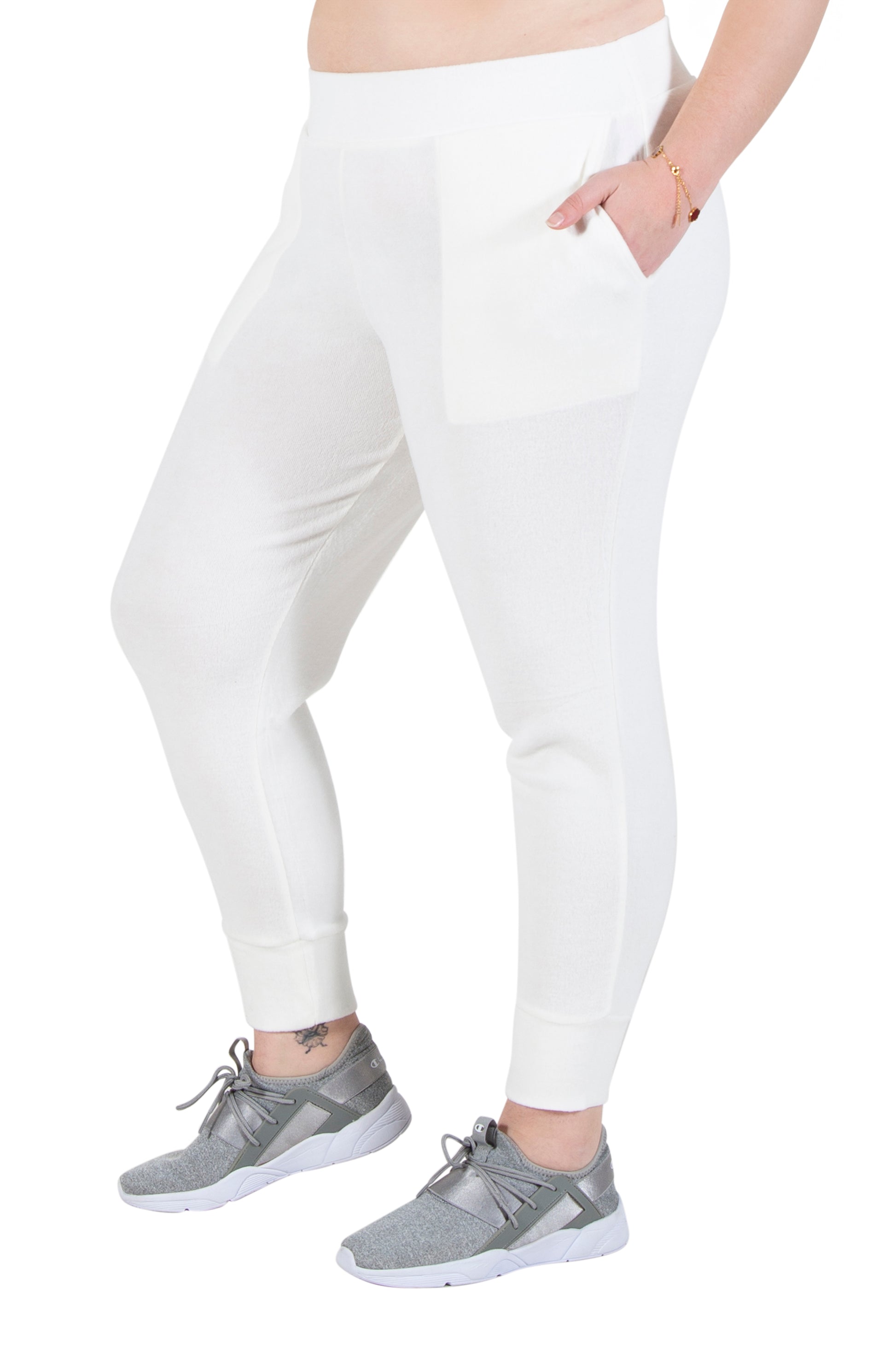 Plus Size Comfort Luxe Collection Cozy Knit Jogger Pants - La Cera