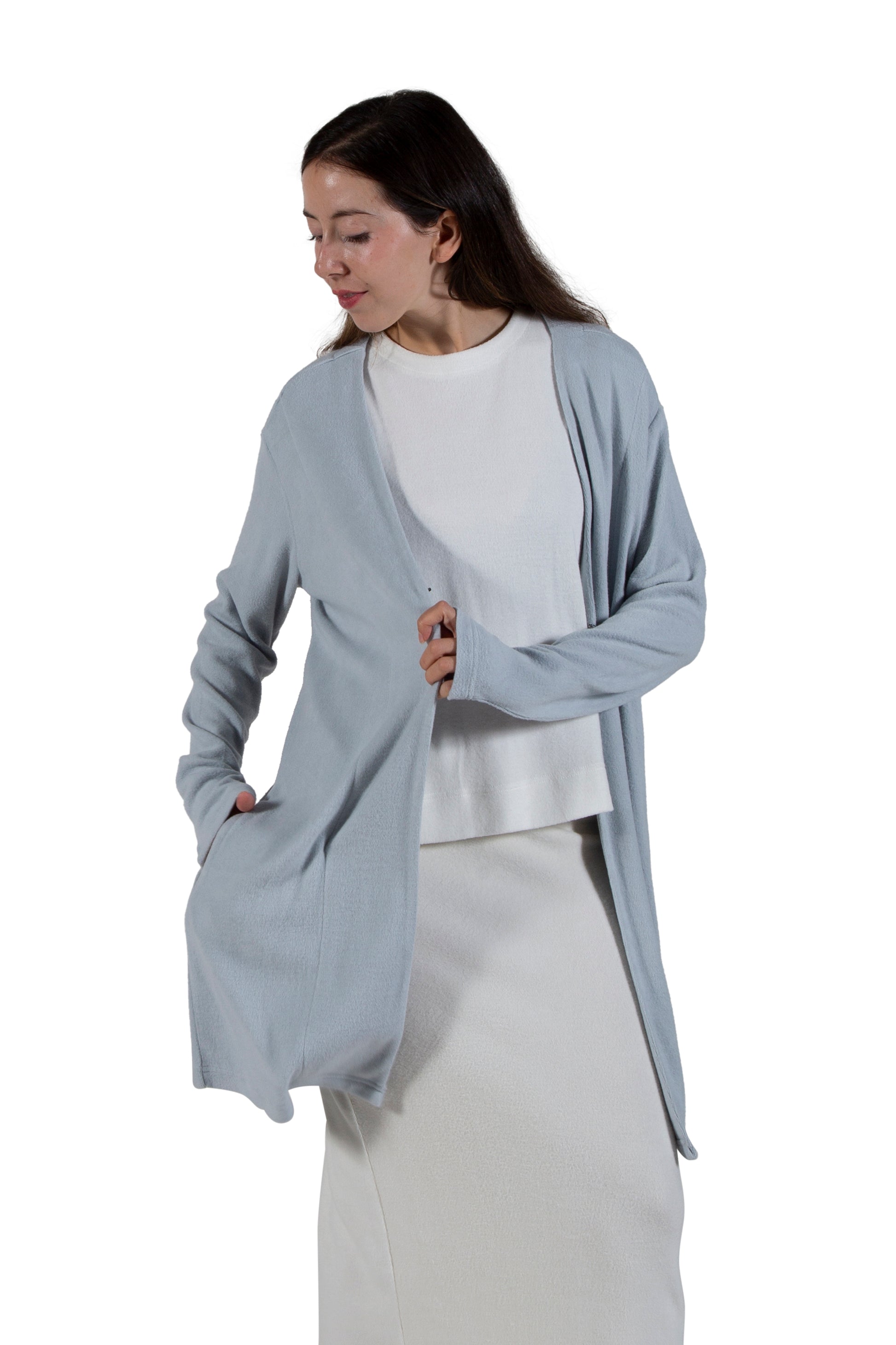 Comfort Luxe Collection Cozy Knit Knee Length Cardigan - La Cera