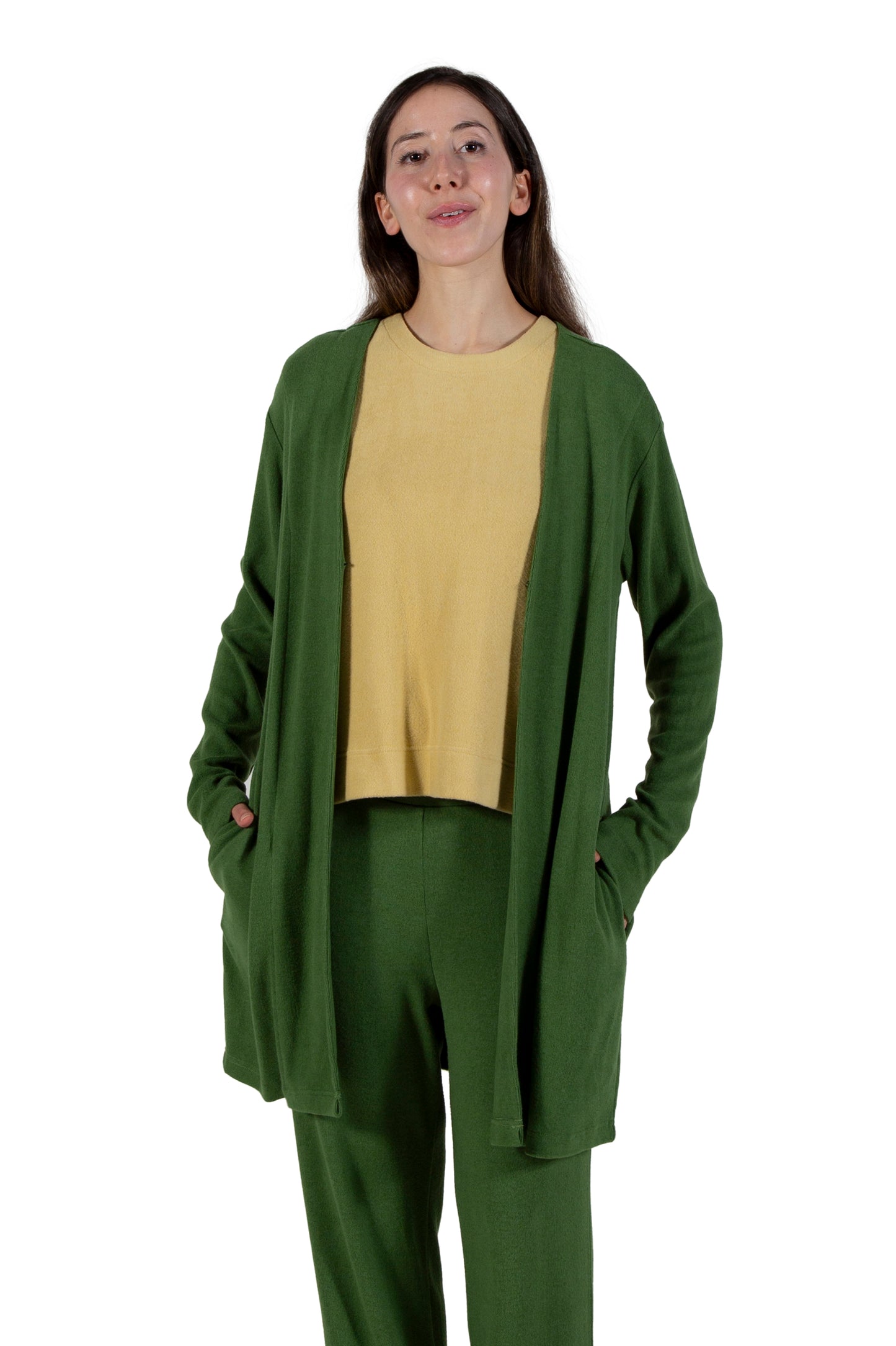 Comfort Luxe Collection Cozy Knit Knee Length Cardigan - La Cera