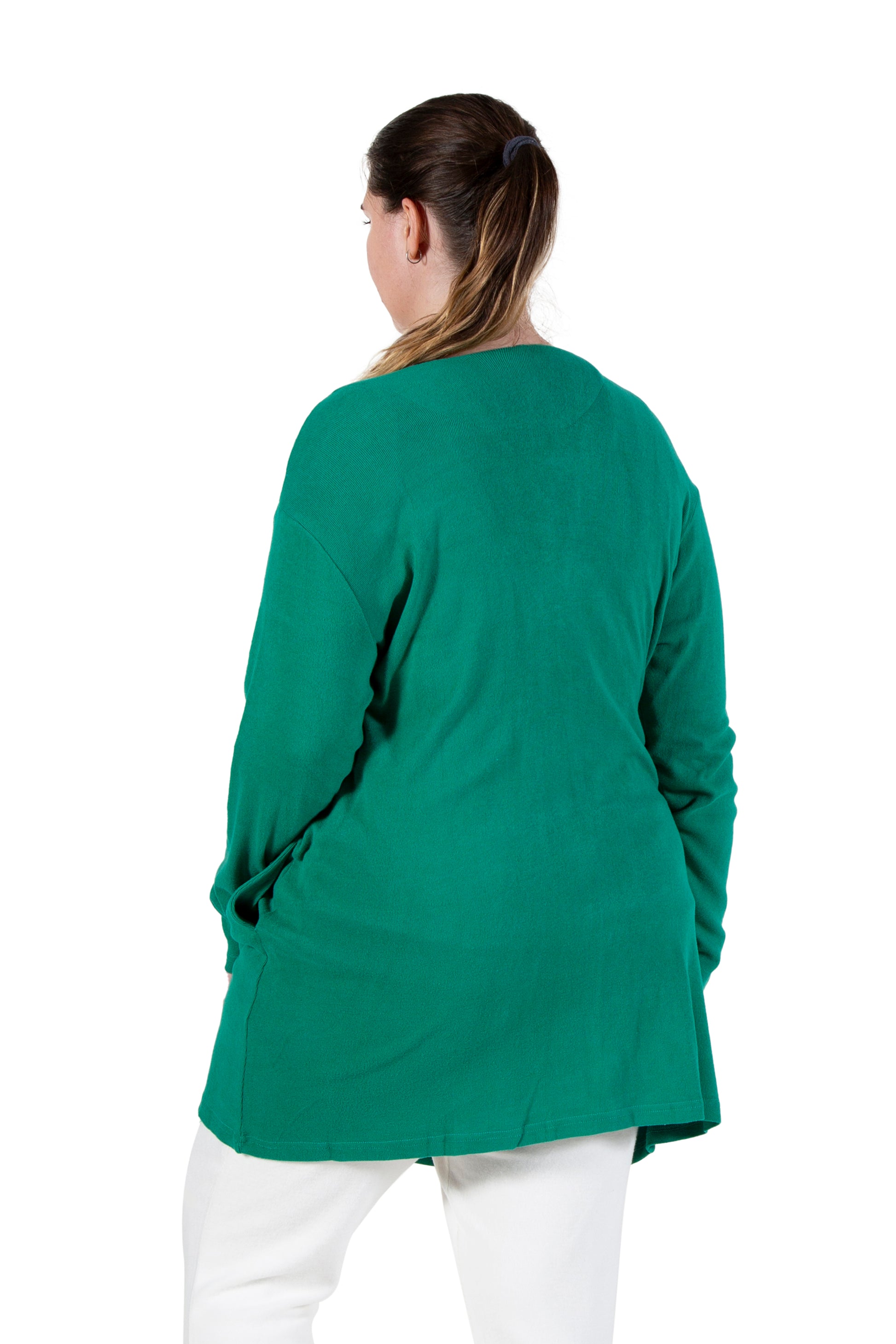 Plus Size Comfort Luxe Collection Knee Length Cardigan - La Cera