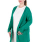 Plus Size Comfort Luxe Collection Knee Length Cardigan - La Cera