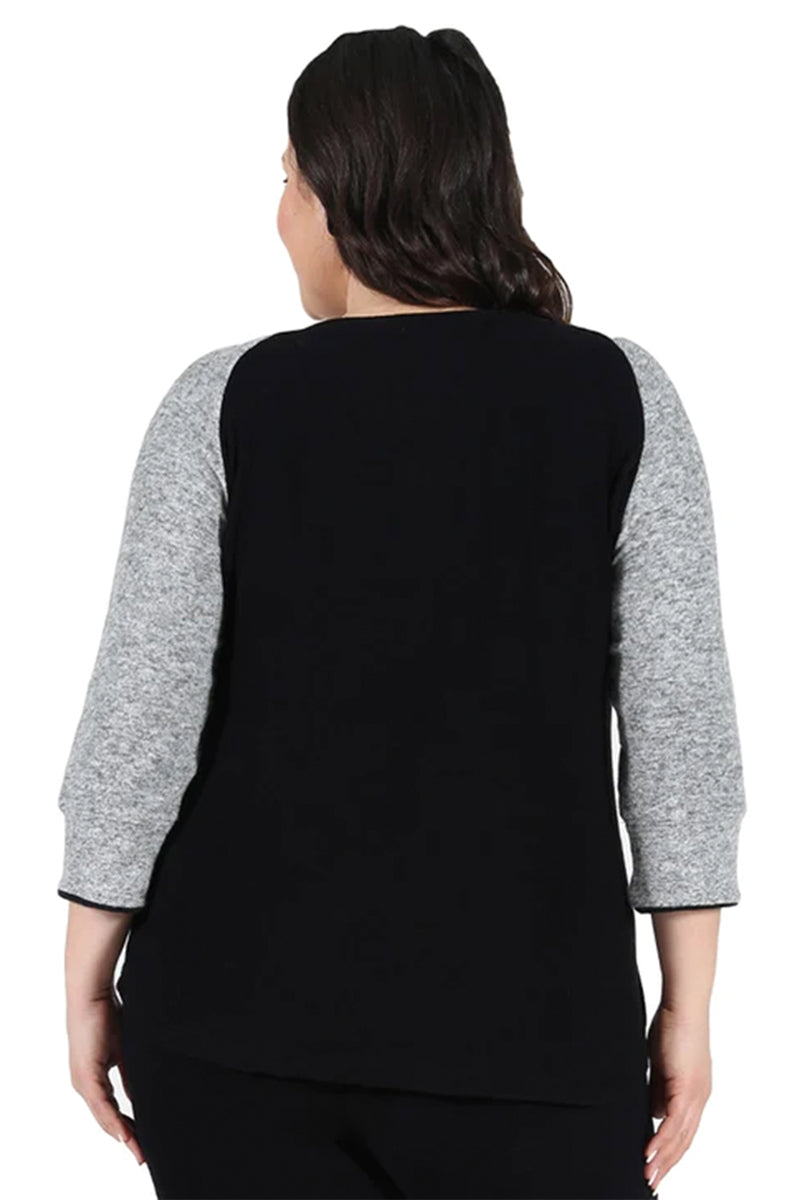 Comfort Collection Plus Size Baseball Tee - La Cera