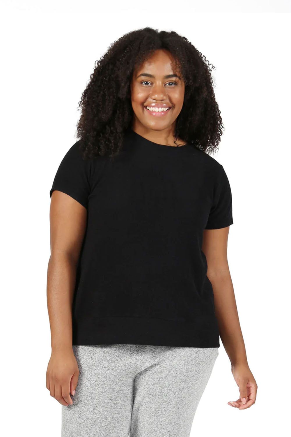 The Comfort Collection Cap Sleeve Plus Size Tee - La Cera