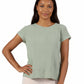The Comfort Collection Cap Sleeve Plus Size Tee - La Cera