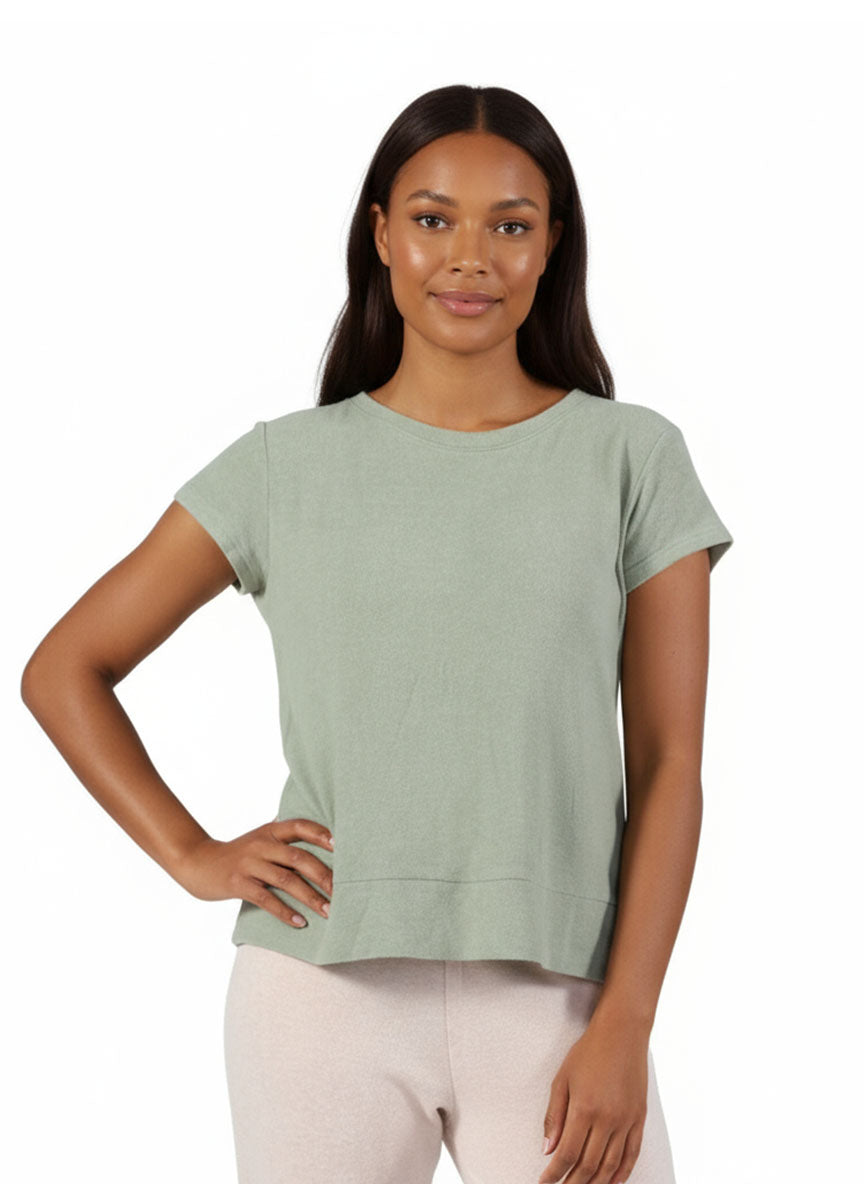 The Comfort Collection Cap Sleeve Plus Size Tee - La Cera