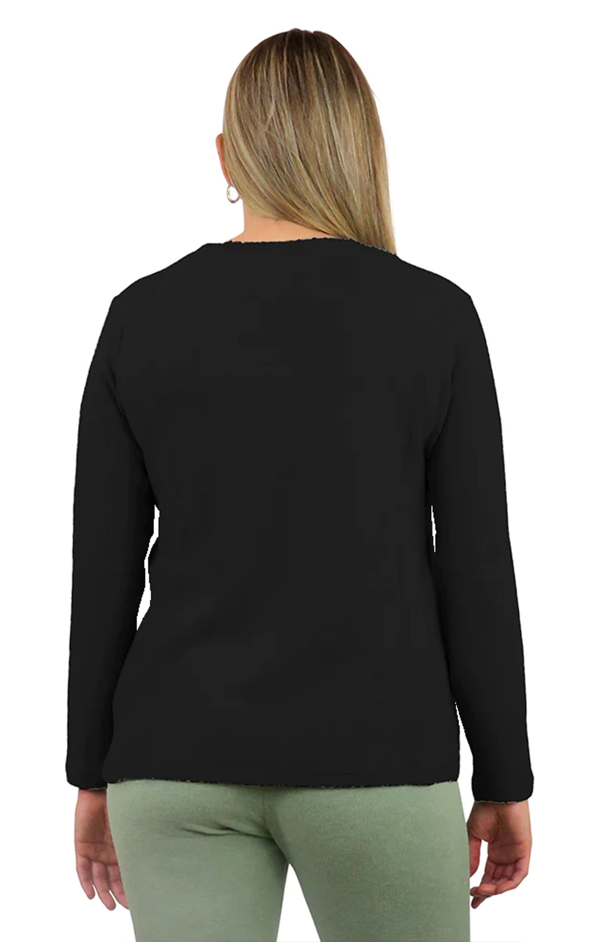 V-Neck Comfort Collection Long Sleeve Top - La Cera