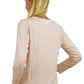 V-Neck Comfort Collection Long Sleeve Top - La Cera