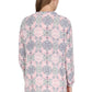 Pleat Front Printed Rayon Top