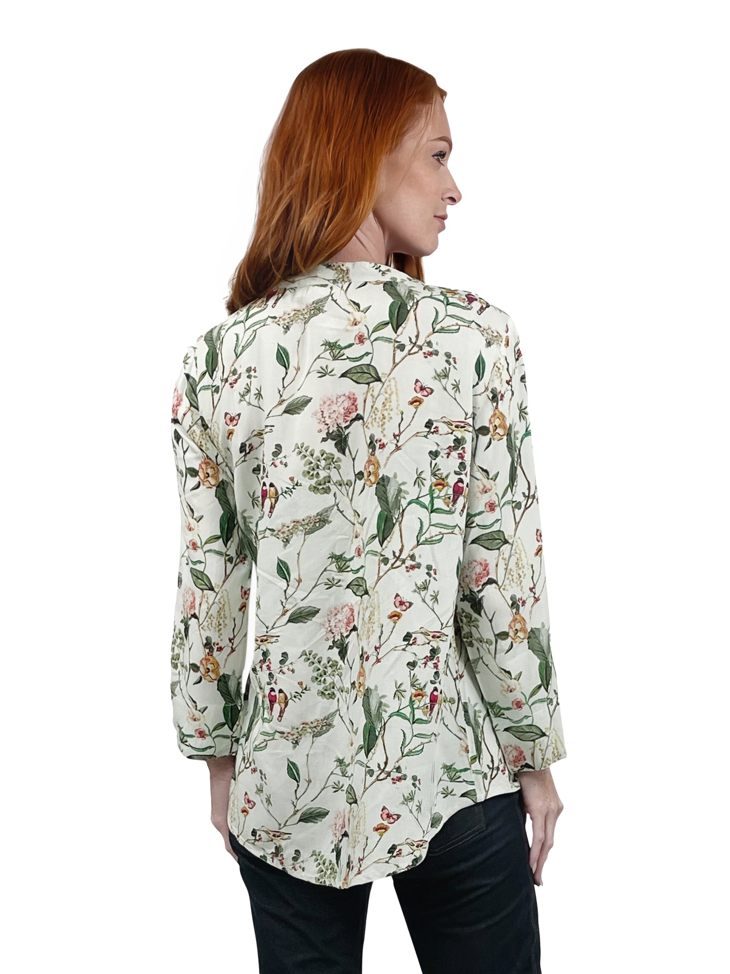 La Cera Springtime Fresh Rayon Print Tunic - La Cera