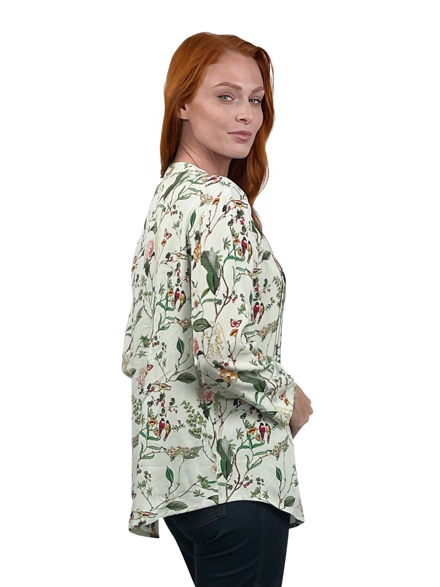 La Cera Springtime Fresh Rayon Print Tunic - La Cera