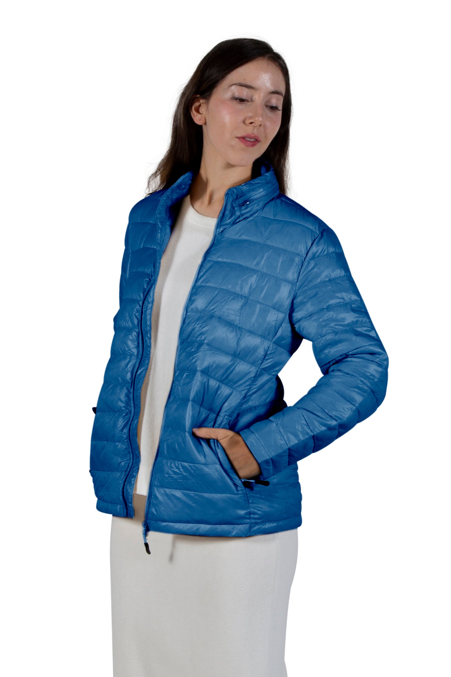 La Cera Quilted Nylon Puffer Jacket - La Cera