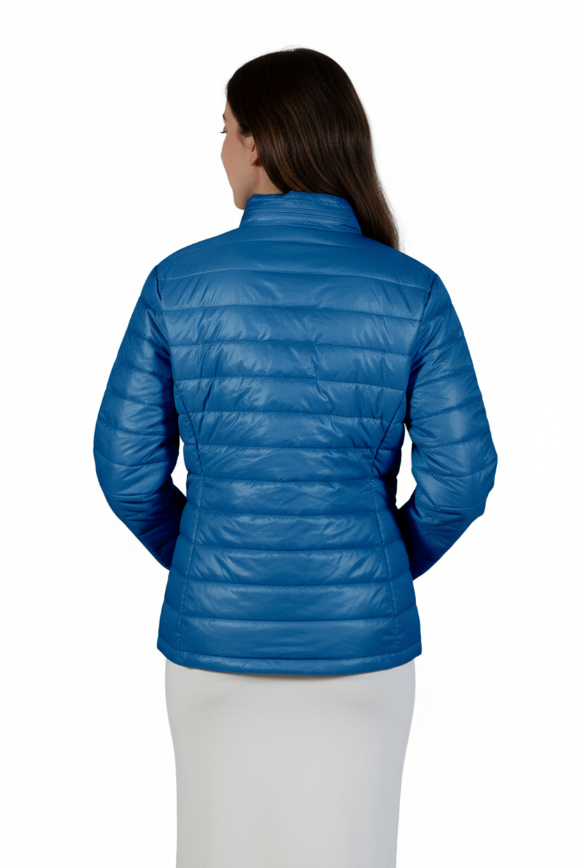 La Cera Quilted Nylon Puffer Jacket - La Cera
