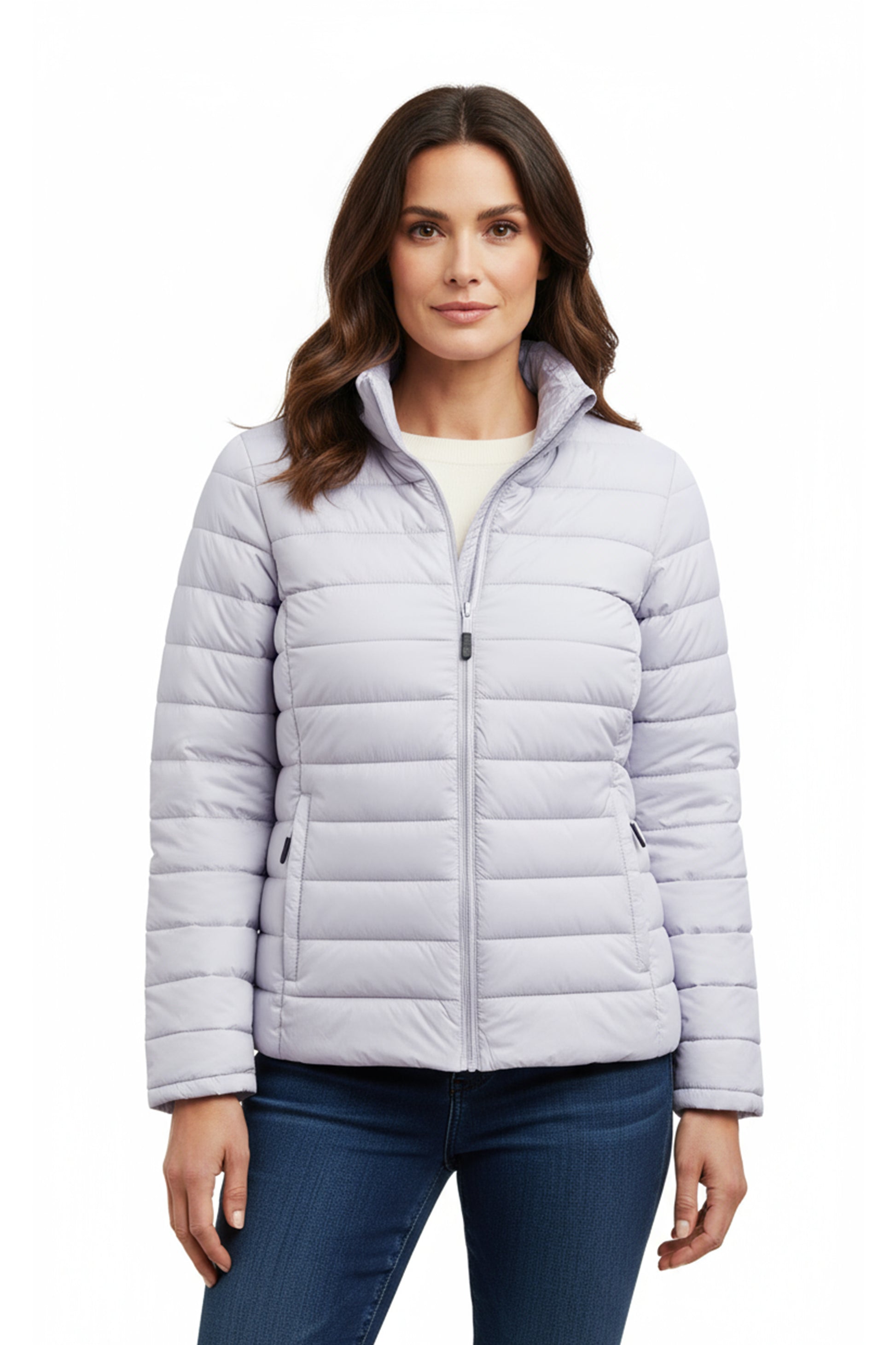 La Cera Quilted Nylon Puffer Jacket - La Cera