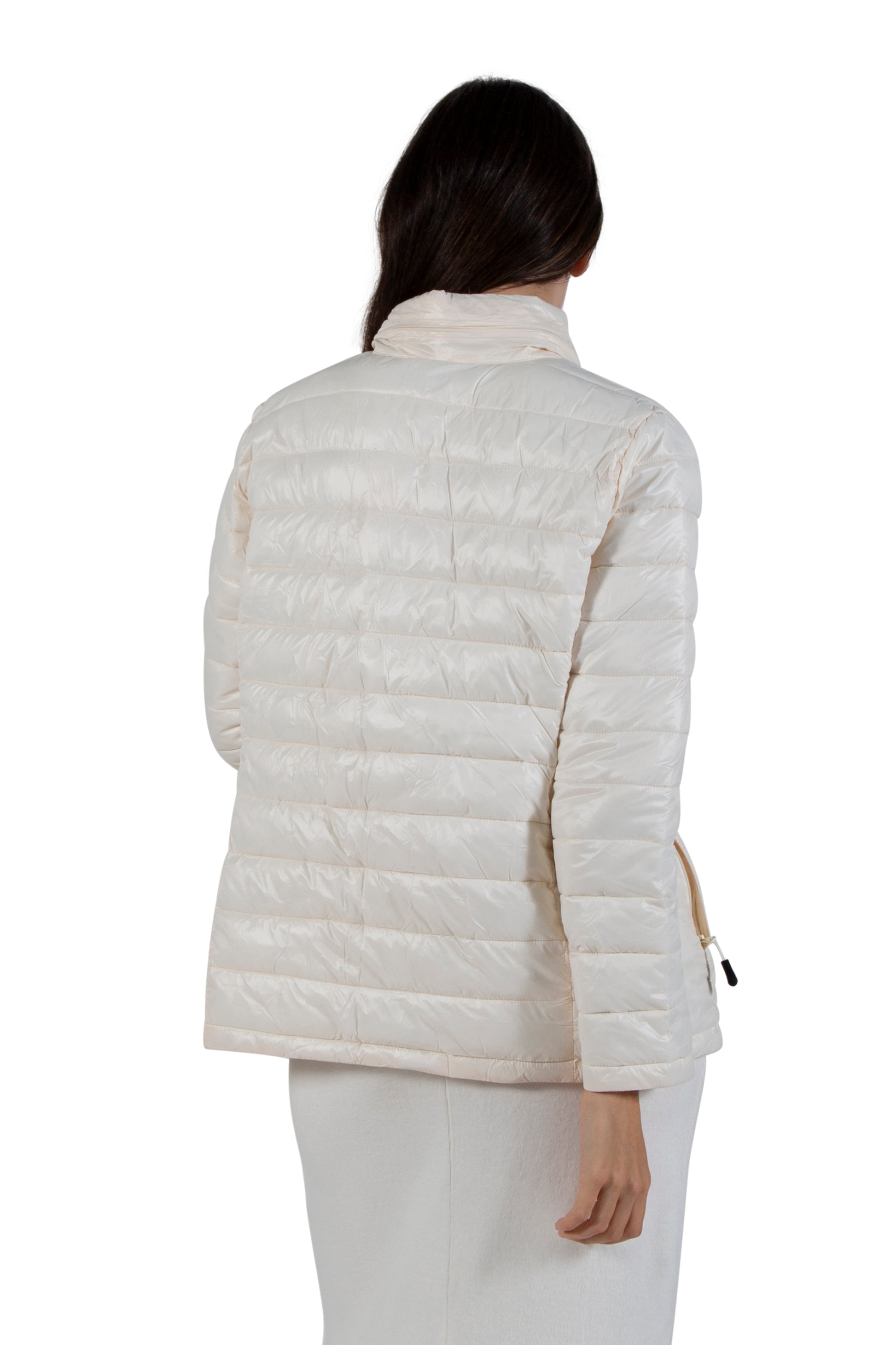 La Cera Quilted Nylon Puffer Jacket - La Cera