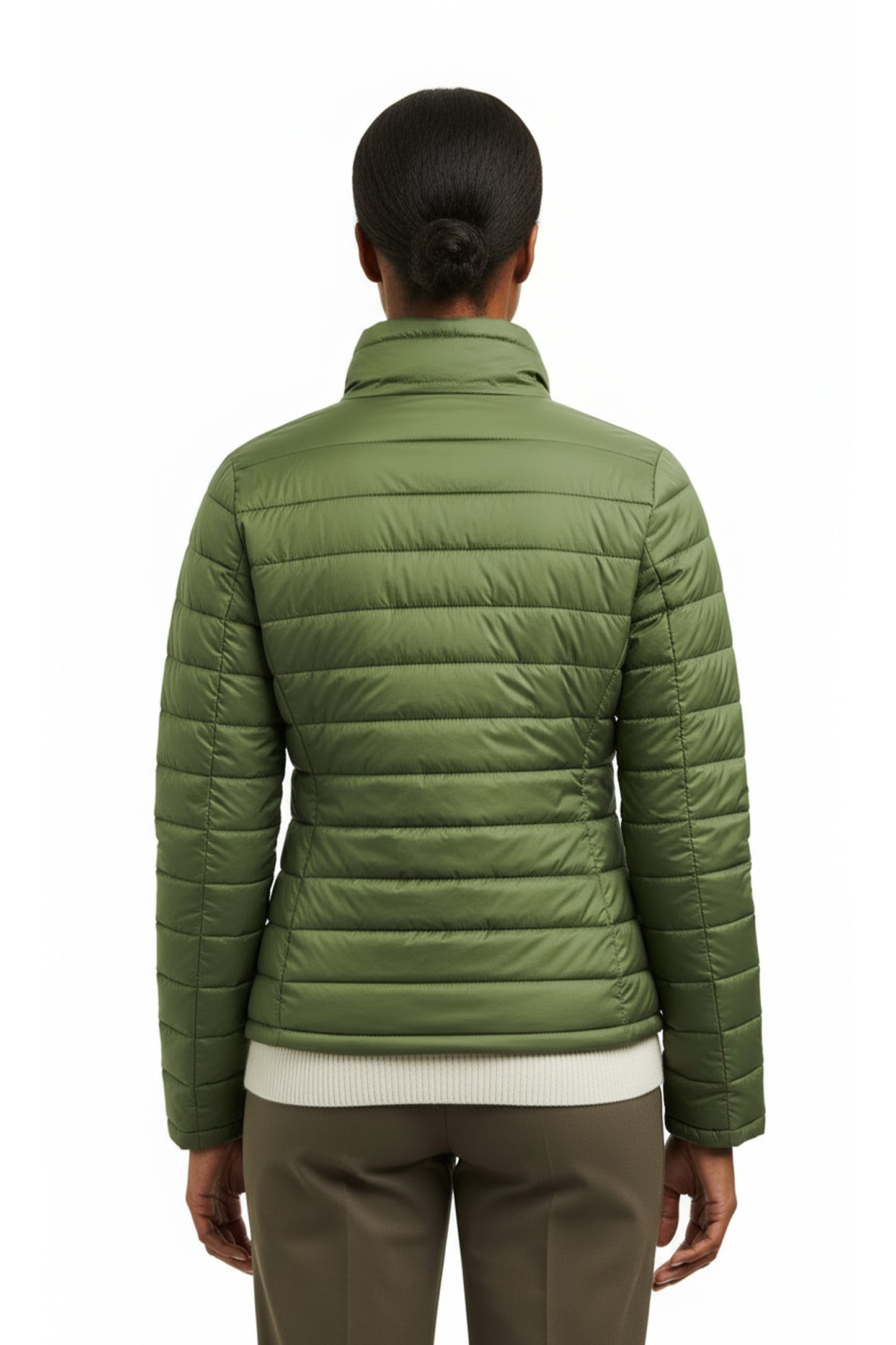 La Cera Quilted Nylon Puffer Jacket - La Cera