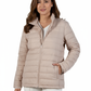 La Cera Quilted Nylon Puffer Jacket - La Cera