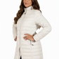 La Cera Lightweight Quilted Puffer Coat - La Cera