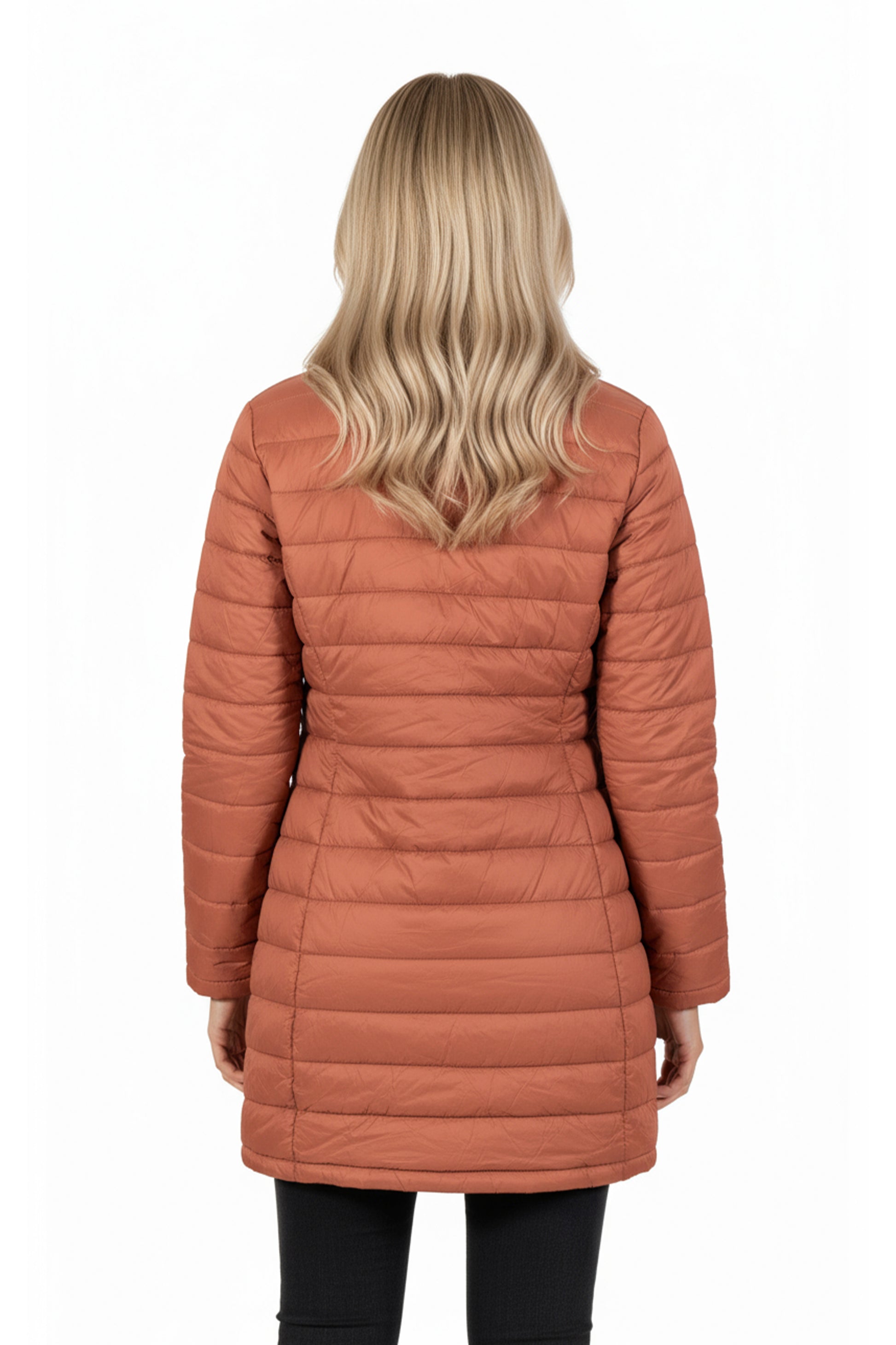 La Cera Lightweight Quilted Puffer Coat - La Cera