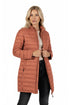 La Cera Lightweight Quilted Puffer Coat - La Cera