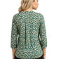 La Cera Sage Floral Pintuck Tunic - La Cera