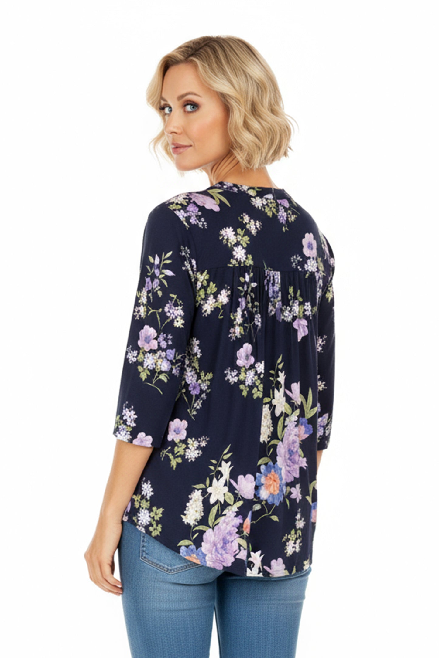 La Cera Pleat Front Tunic - La Cera