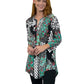 La Cera Pleat Front Tunic - La Cera