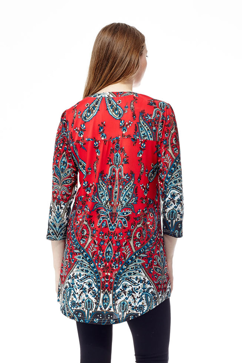 La Cera Pleat Front Tunic - La Cera