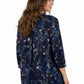 La Cera Plus Size Pleated Floral Print Tunic