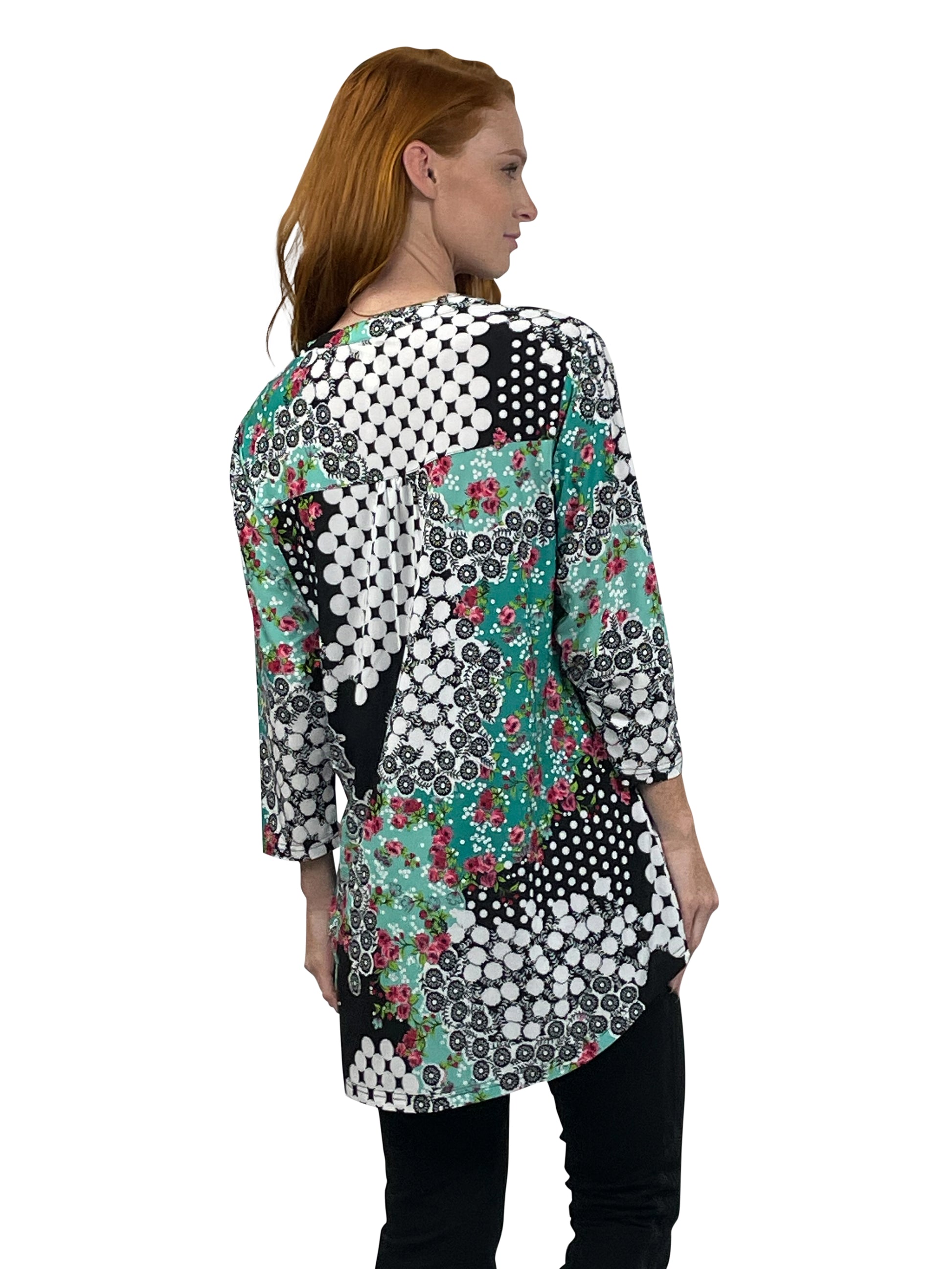 La Cera Pleat Front Tunic - La Cera