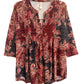 La Cera Pleat Front Tunic