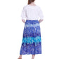 La Cera Crinkle Voile Reversible Skirt - La Cera
