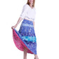 La Cera Crinkle Voile Reversible Skirt - La Cera