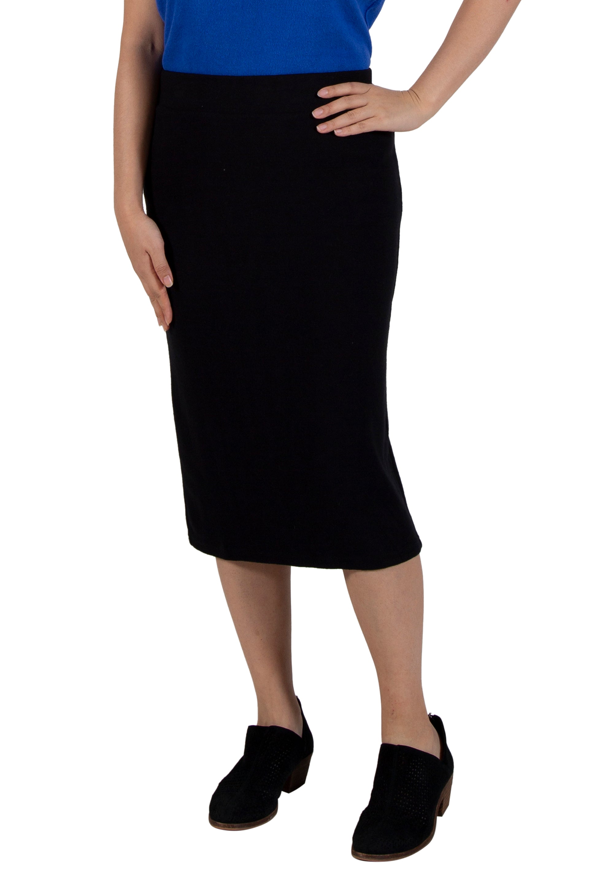 Comfort Luxe Collection Cozy Knit Pencil Skirt - La Cera