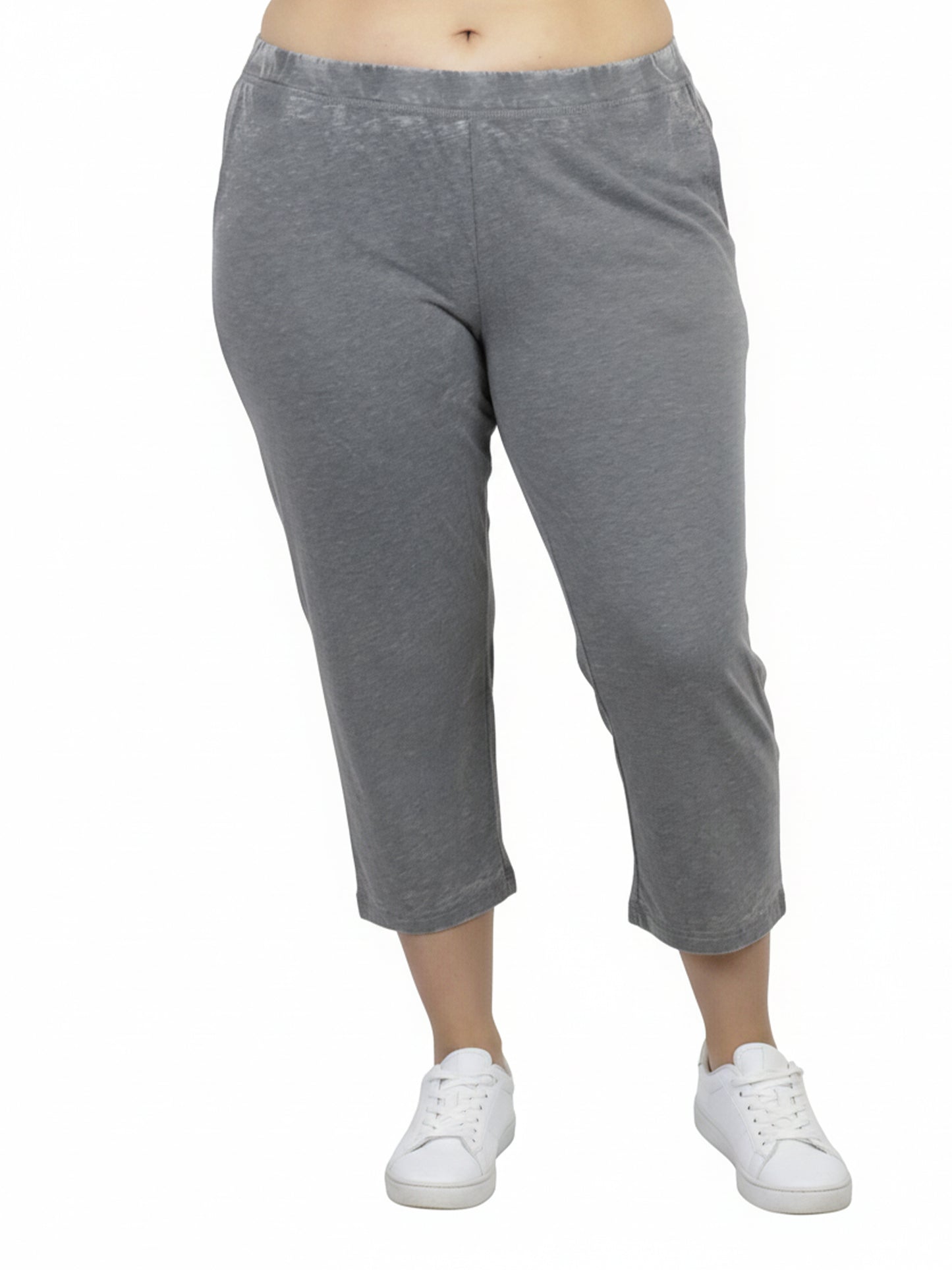 Soft & Supple Knit Cropped Pant - Plus Size