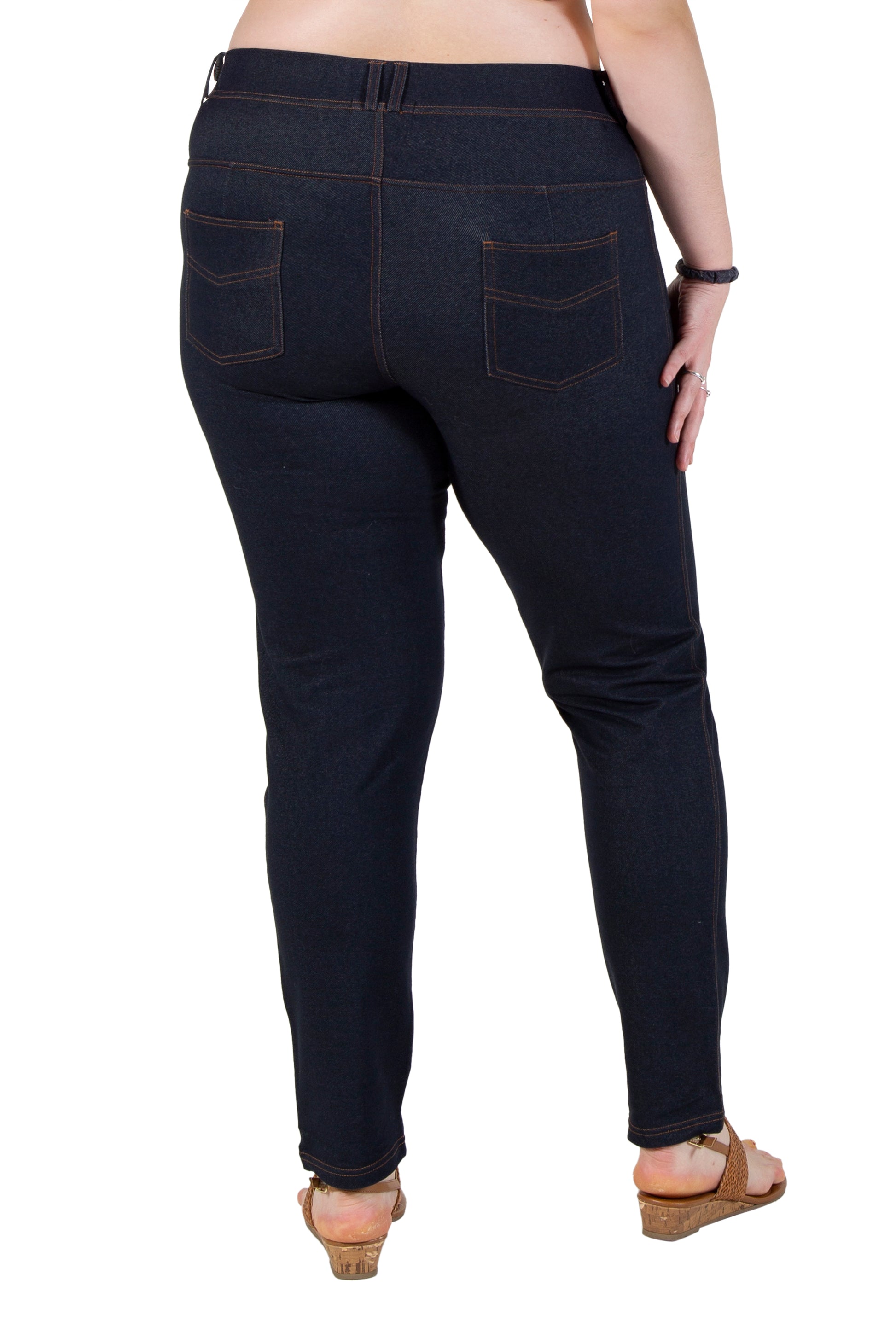 La Cera Plus Size Stretch Knit Jegging - La Cera