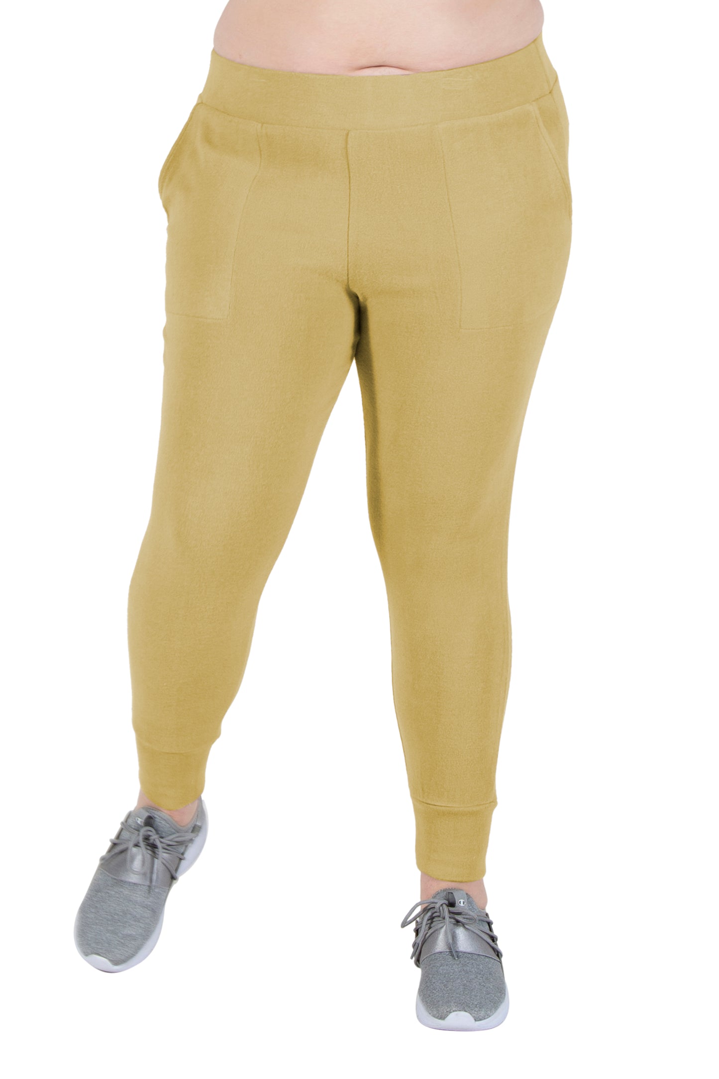 Plus Size Comfort Luxe Collection Cozy Knit Jogger Pants - La Cera