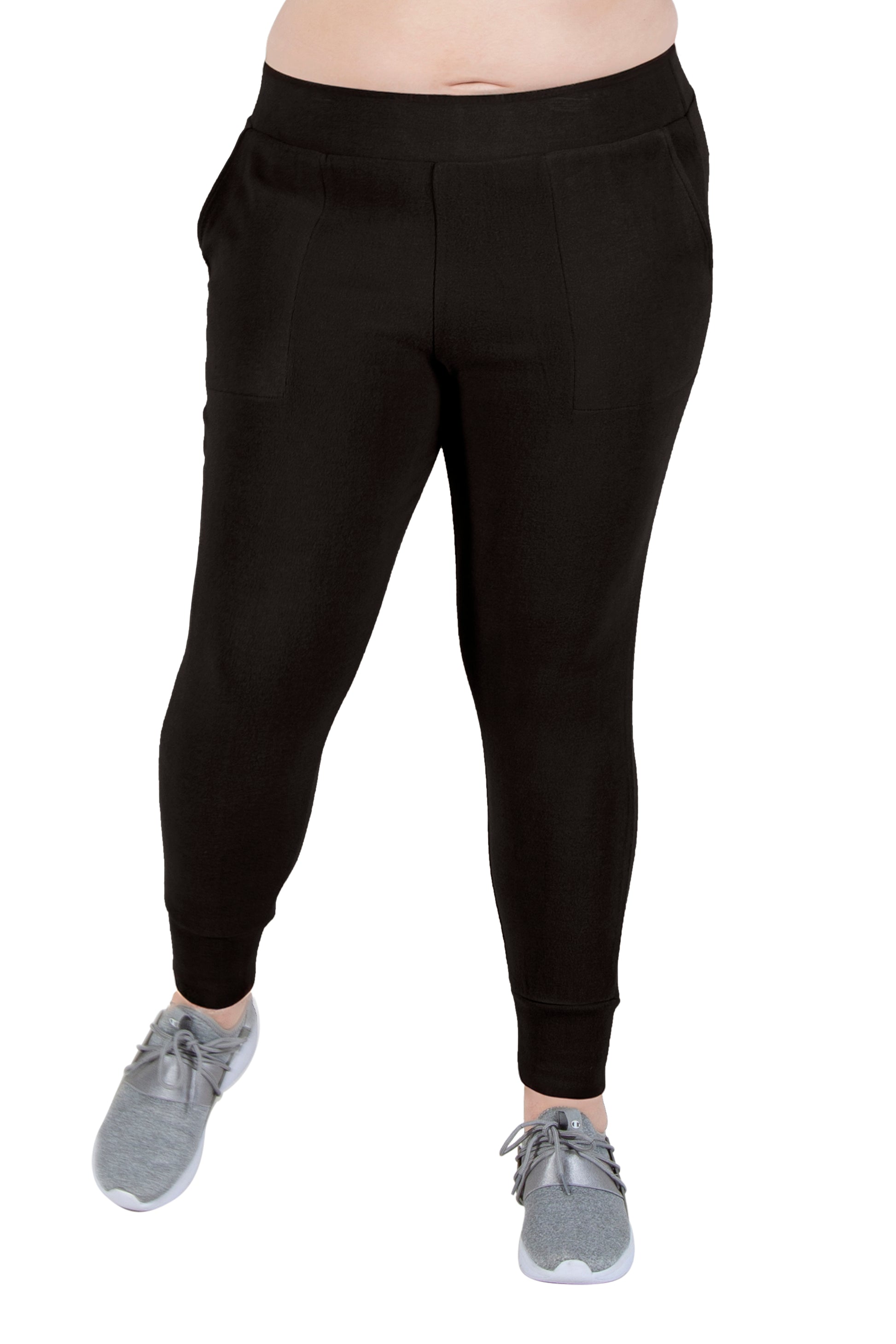 Plus Size Comfort Luxe Collection Cozy Knit Jogger Pants - La Cera