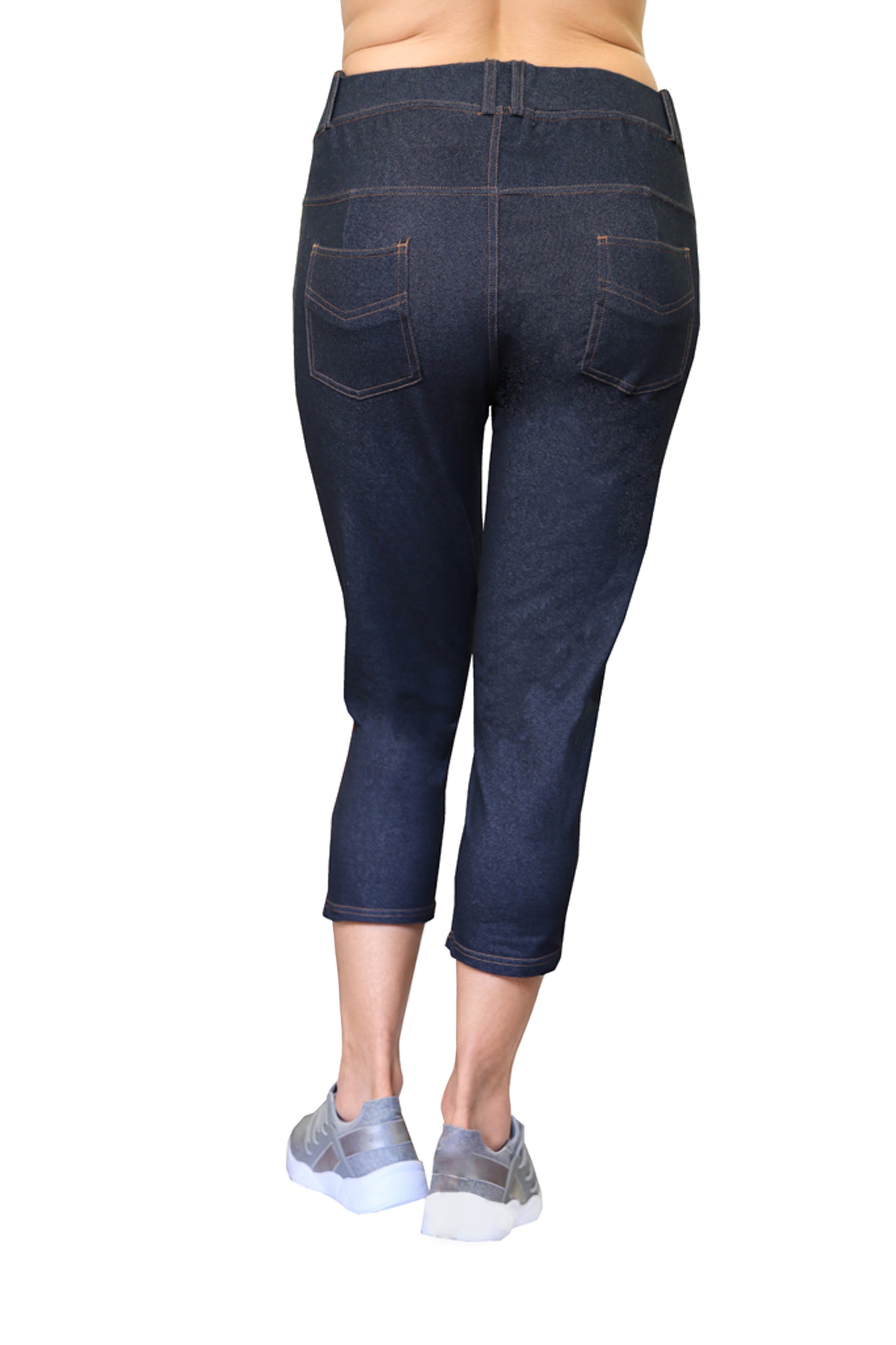 La Cera Stretch Knit Cropped Pant - La Cera