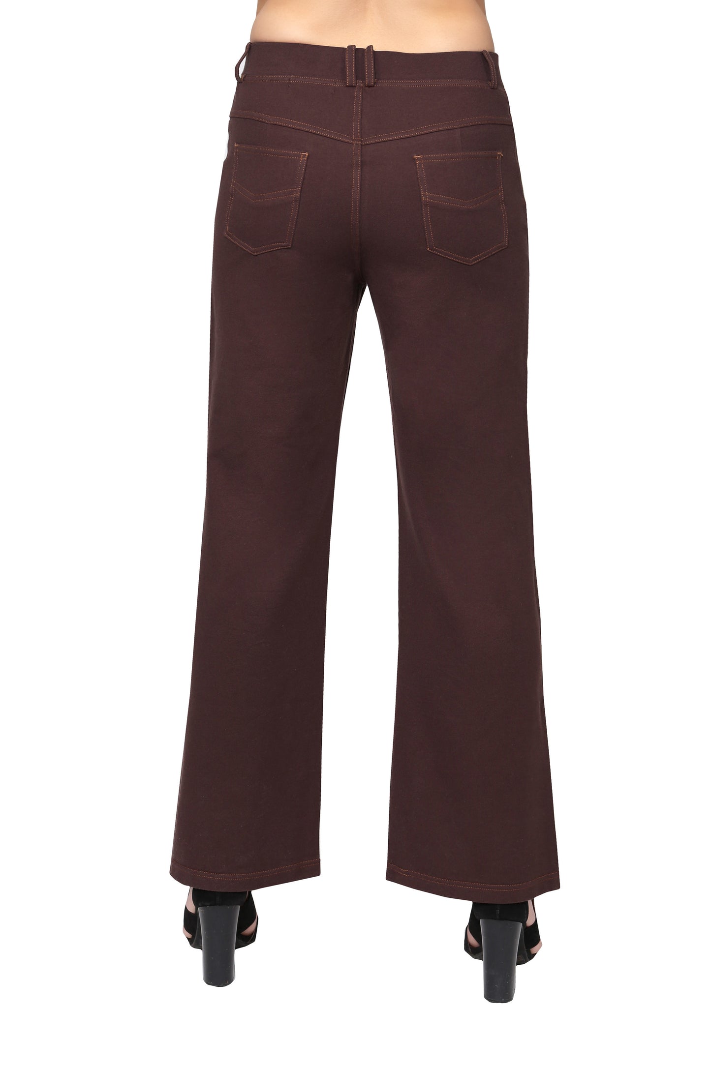 La Cera Stretch Knit Wide Leg Pant - La Cera