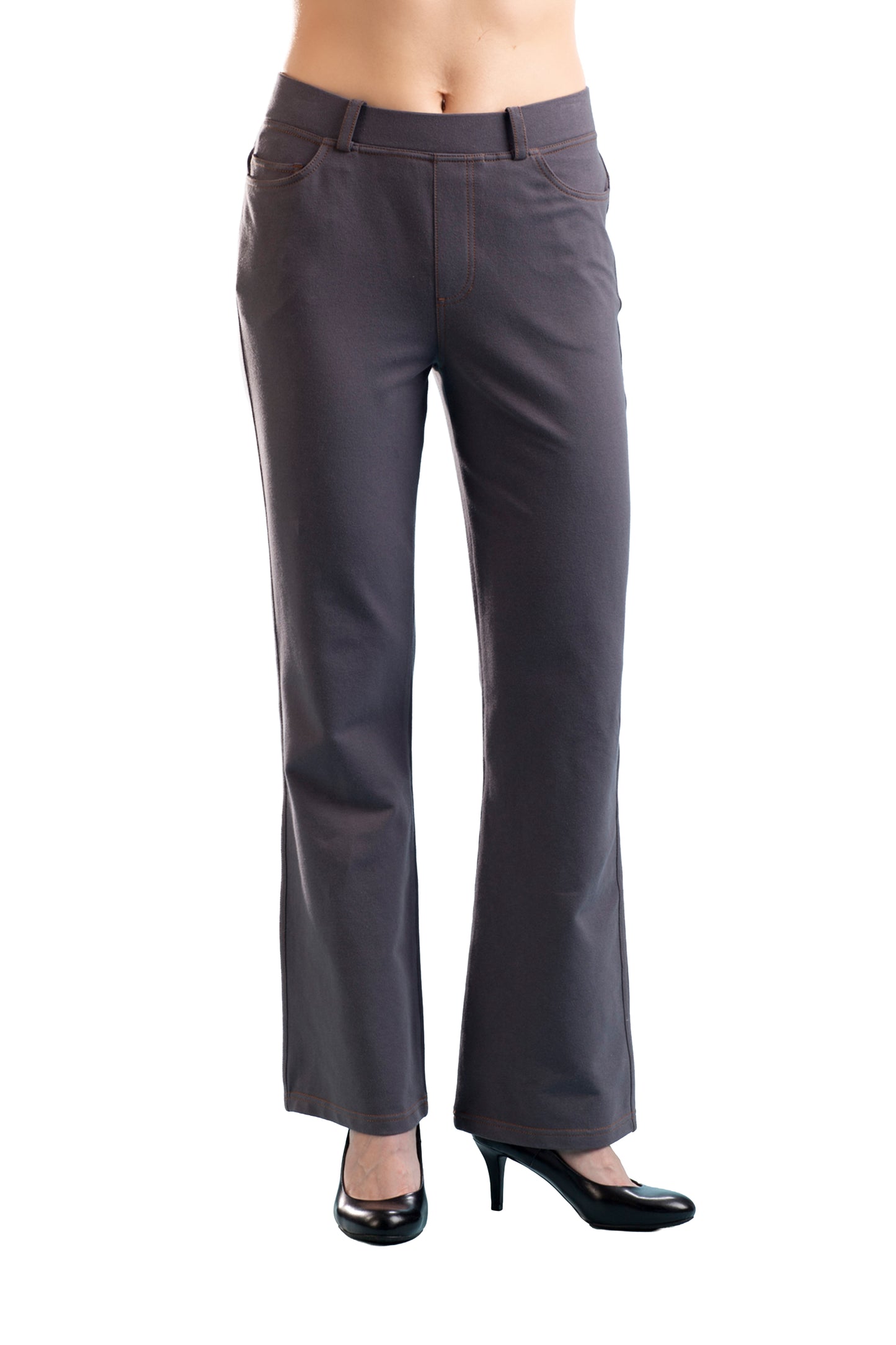 La Cera Stretch Knit Boot Cut Pant - La Cera